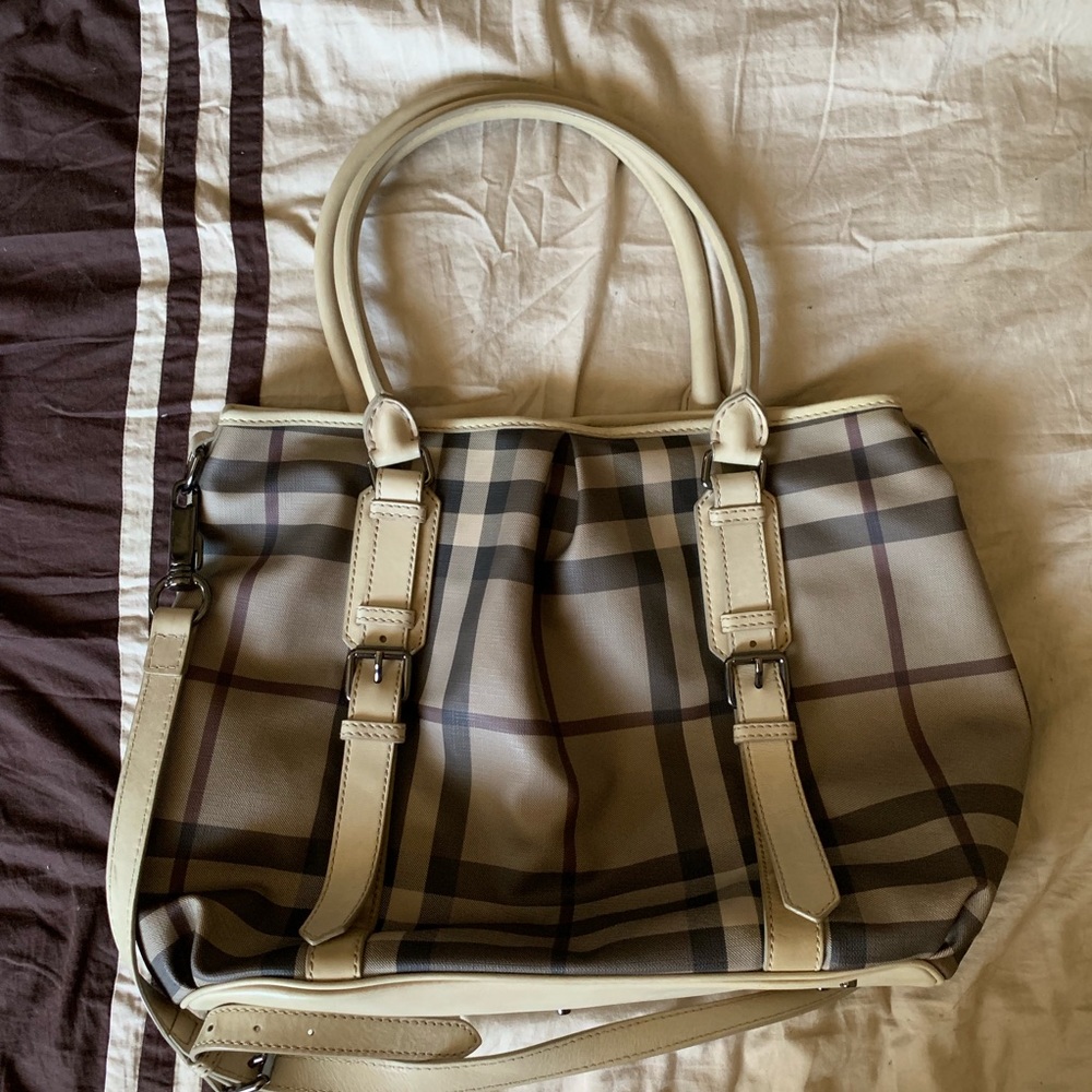 Burberry Smoke Check Shoulder Purse